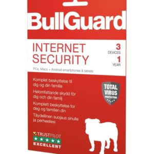 BullGuard Internet Security – 3 devices 1 år